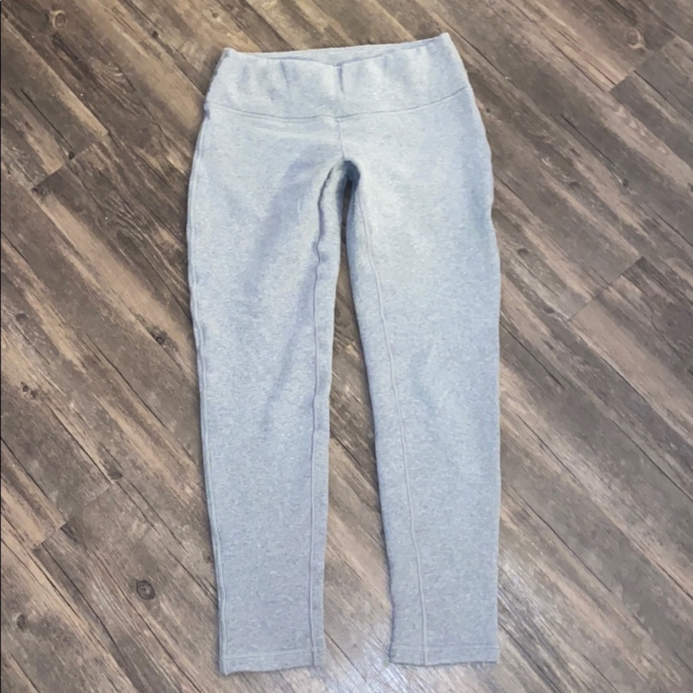 Lululemon Gray Sweat Pant Leggings 6